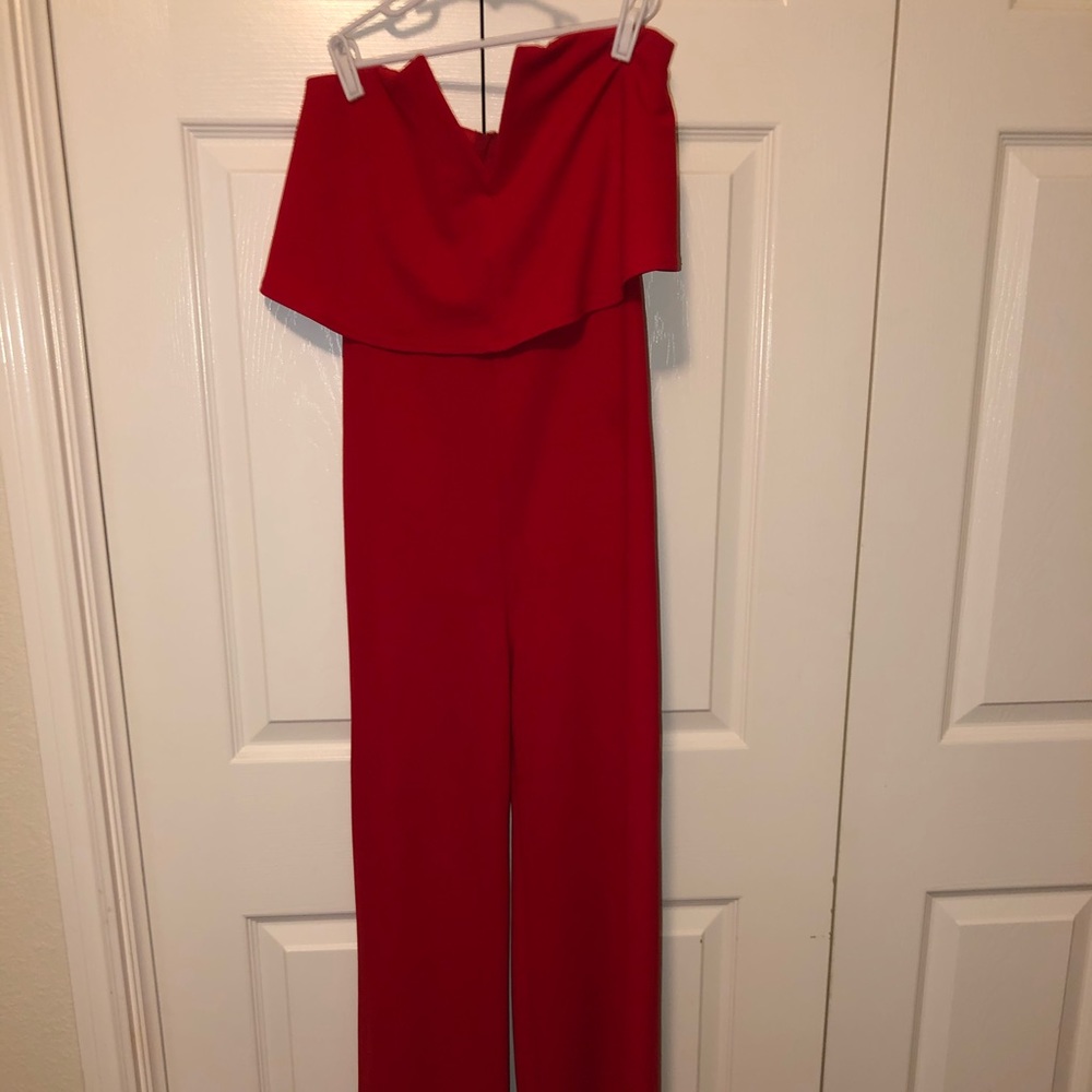 Red jumpsuit